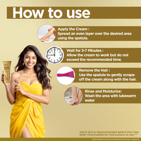 Multani Pharmaceuticals Limited Multani Naturals Painless Fast & Easy Gold Hair Removal Cream