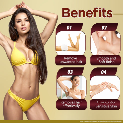 Multani Pharmaceuticals Limited Multani Naturals Painless Fast & Easy Gold Hair Removal Cream