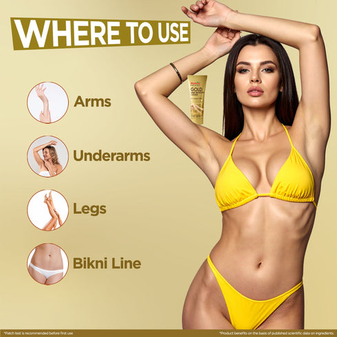 Multani Pharmaceuticals Limited Multani Naturals Painless Fast & Easy Gold Hair Removal Cream