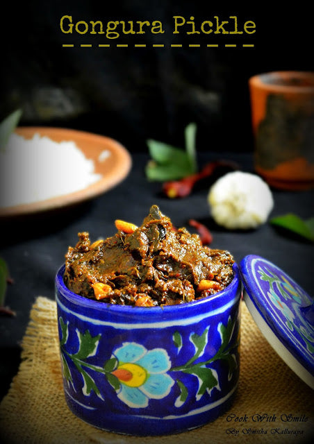 Mithos Gongura Pickle with garlic