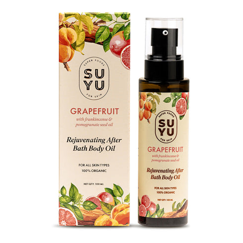 Suyu India Grapefruit Rejuvenating After Bath Body Oil
