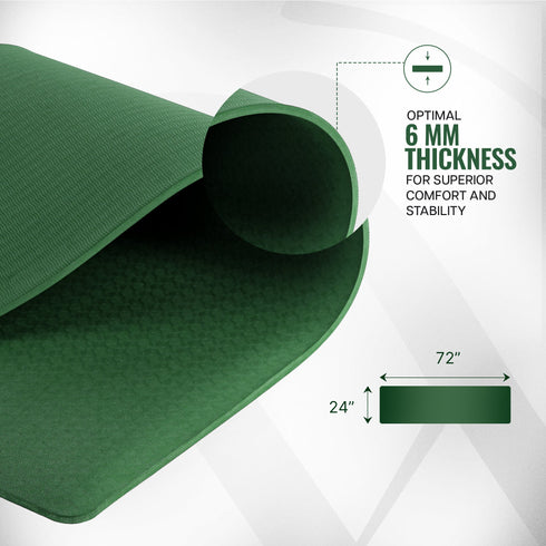 Wiselife Classic TPE Yoga Mat 6mm - Essential