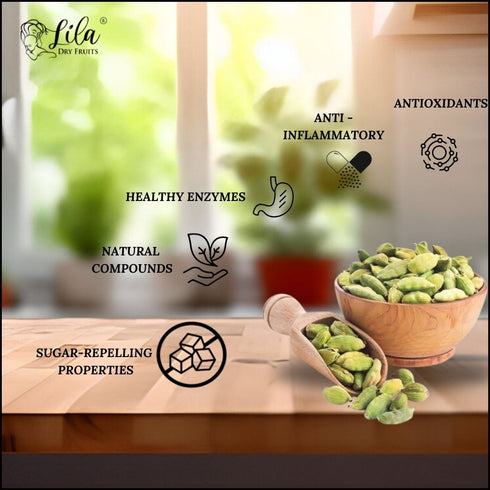 Lila Dry Fruits Green Cardamom