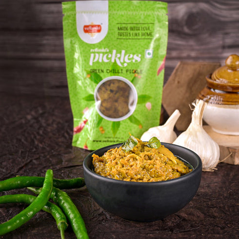 Vellanki Foods Green Chilli Pickle | Hari Mirch Ka Achaar