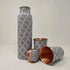 Coppjal Meena Copper Bottle With Glass