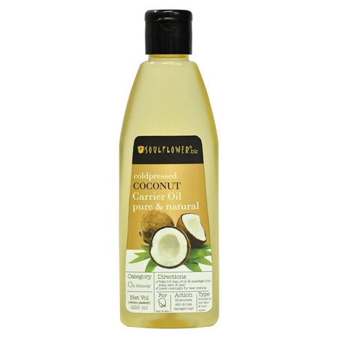 Soulflower Coldpressed Coconut Carrier Oil Pure & Natural