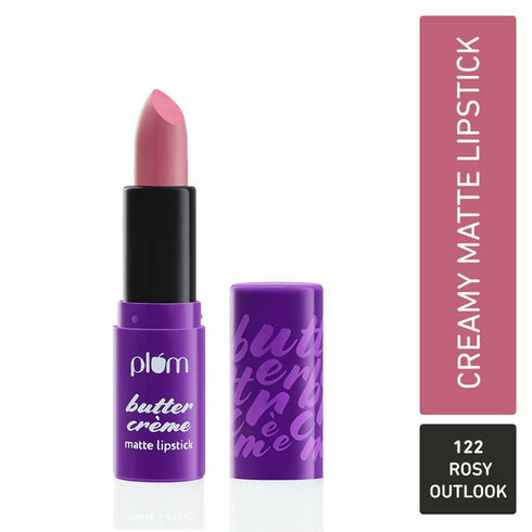Plum Butter Crème Matte Lipstick Rosy Outlook 122 | Mauve