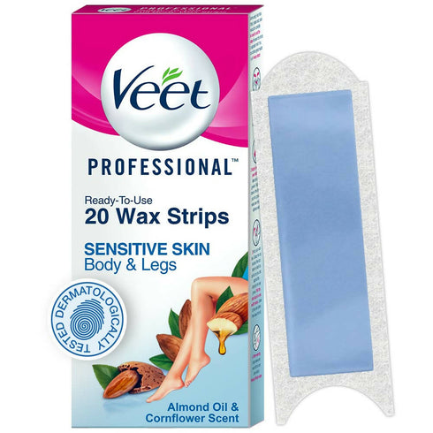 Veet Professional Waxing Strips for Women | Sensitive Skin
