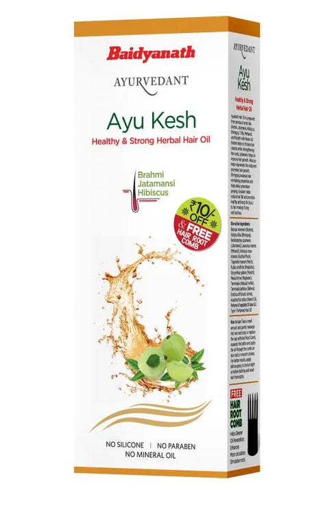 Baidyanath Ayu kesh Healthy and Strong Herbal Hair Oil