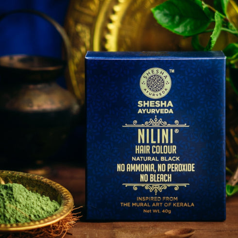 Shesha Ayurveda Nilini Ayurvedic Hair Color Kit - Natural Black