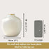 Behoma Hammered Vase – White