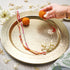 Metal Hammered Gold Platter, Large