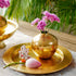 Metal Hammered Gold Platter, Large