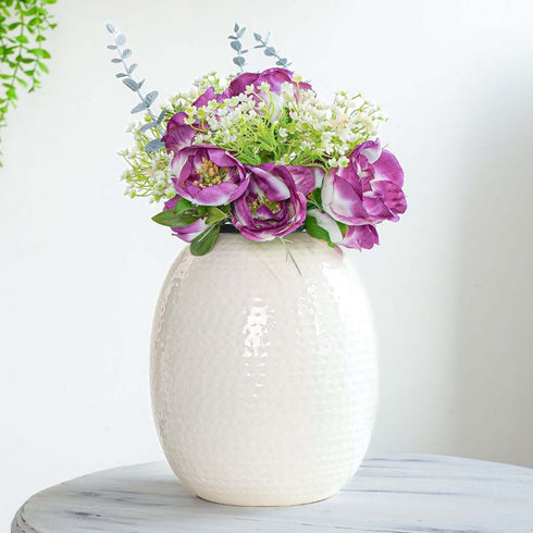 Behoma Oval Vase – White