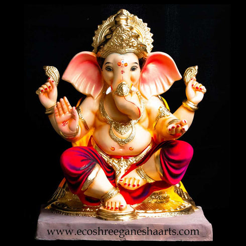 Eco friendly Nakshi gadi ganesh