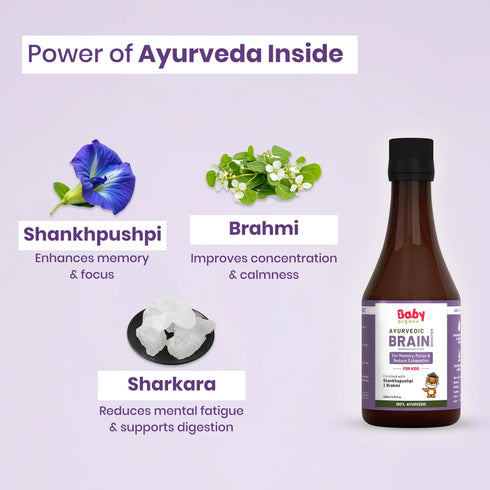 Babyorgano Memory Booster Shankhpushpi Syrup