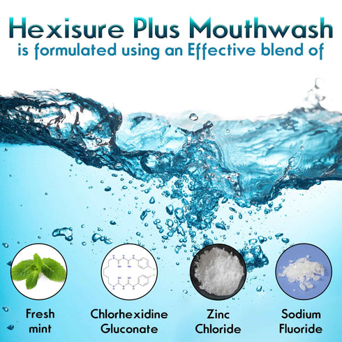 Healing Pharma Hexisure Antibacterial & Antiseptic Mouthwash