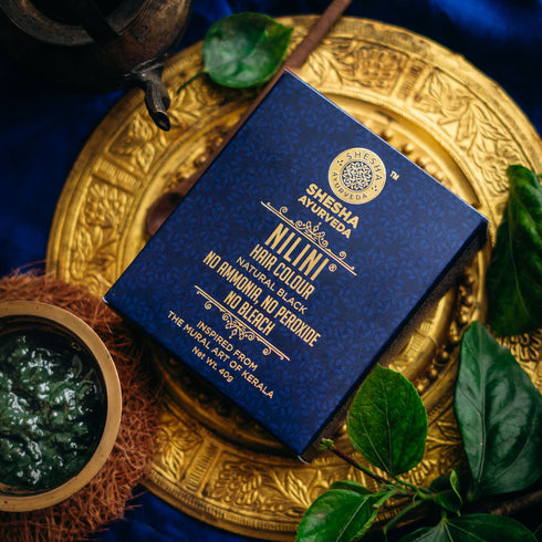Shesha Ayurveda Nilini Ayurvedic Hair Color Kit - Natural Black