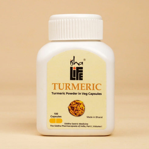 Isha Life Turmeric Powder in Veg Capsules 100pcs