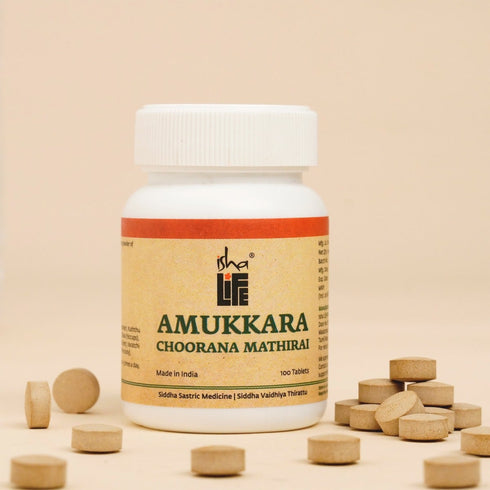 Amukkara Chooranam (Ashwagandha - Anemia / Low Energy) Tab 100 pcs