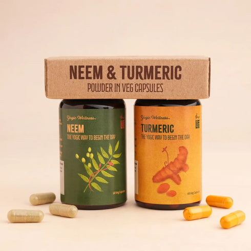 Isha Life Neem and Turmeric Veg Capsules