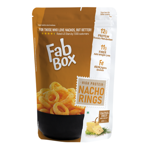 Fabbox High Protein Nacho Millet Rings