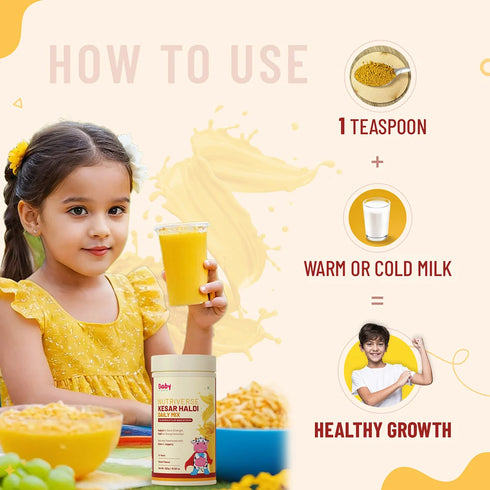 Babyorgano Kesar Haldi Milk Mix