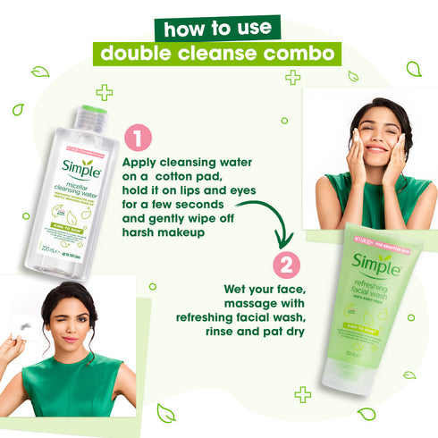 Simple Face Wash & Micellar Water Combo
