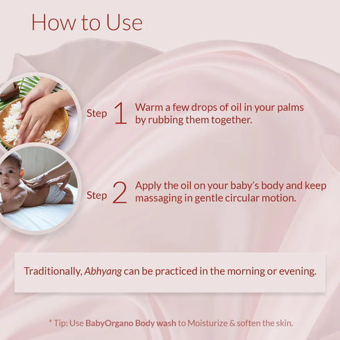 Babyorgano Manjishthadi Abhyang Massage Oil