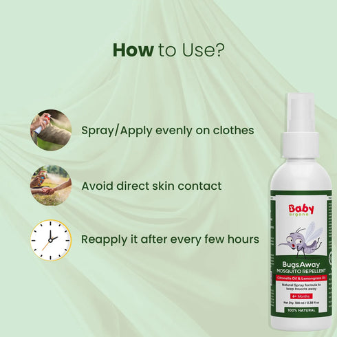 Babyorgano BugsAway Mosquito Repellent Spray