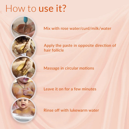 Babyorgano Natural Ubtan Skin Lightening and Tan Removal For Babies 0 15 Years