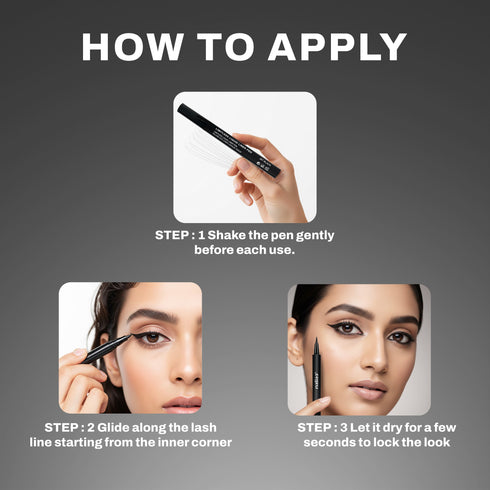 Maliao Limitless Liquid Eyeliner Pen Jet Black