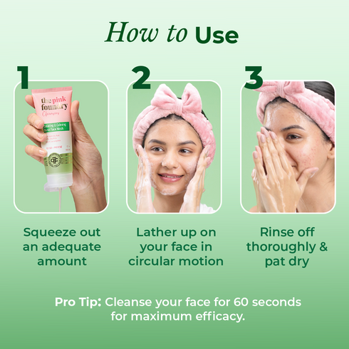 The Pink Foundry Mini Clearing & Calming Acne Face Wash