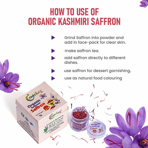 Nutriorg Certified Organic Kashmiri Saffron