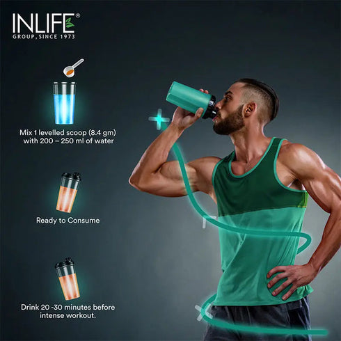 Inlife Pre-Workout Powder Orange Flavour