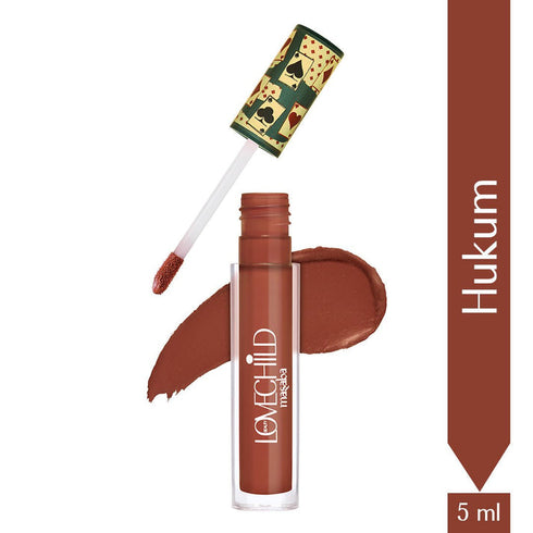 LoveChild Hukum | Game On! Mad|Matte Liquid Lipstick Brown