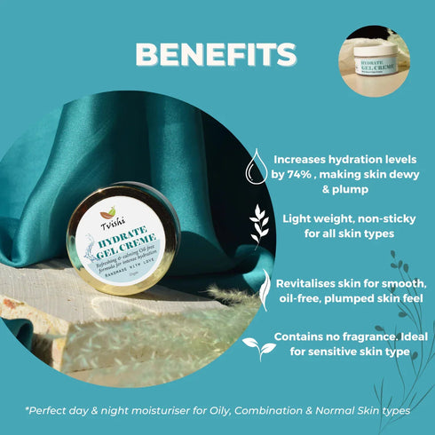 Tvishi Skincare Hydrate Gel Moisturizer
