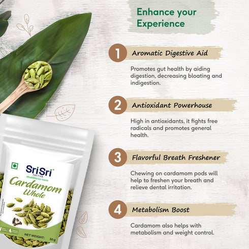 Sri Sri tattva Cardamom Whole