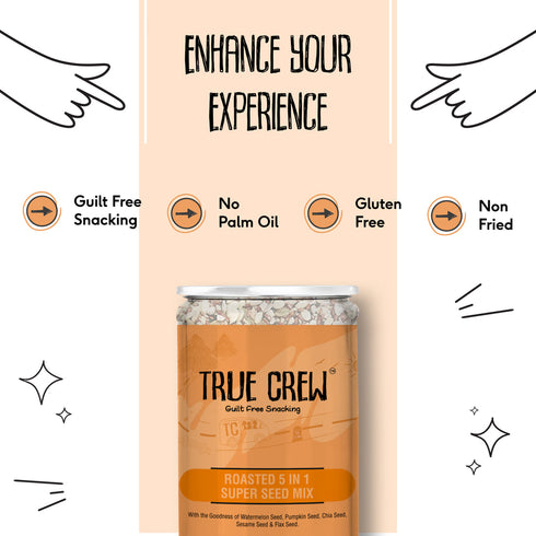 Sri Sri tattva roasted 5 in 1 super seeds mix bottle