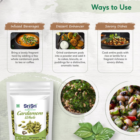 Sri Sri tattva Cardamom Whole