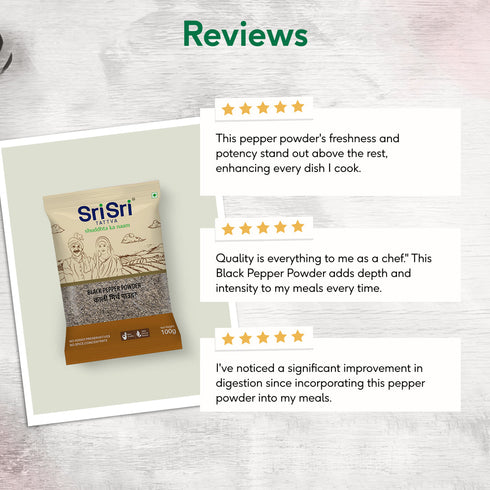 sri sri tattva black pepper powder | kali mirch