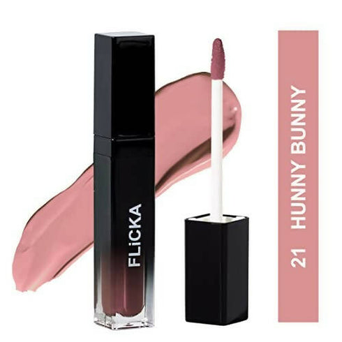 FLiCKA Set and Attack Liquid Matte Lipstick 21 Hunny Bunny | Nude