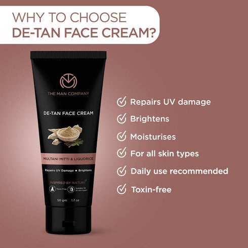 The Man Company De-Tan Face Cream