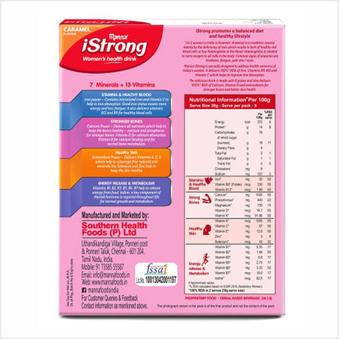 Manna Foods iStrong Women's Nutrition Drink Caramel