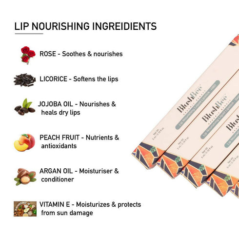 BlushBee Organic Beauty Lip Nourishing Liquid Lipstick | Almond Brown