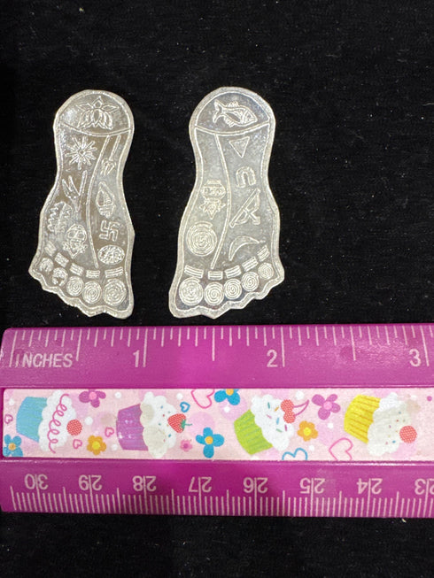 Pure Silver Padukalu Pair 8g (Pack of 1)