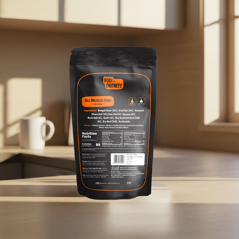 Idli Podi with garlic