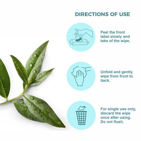 Oraah Natural Intimate Wipes For Her