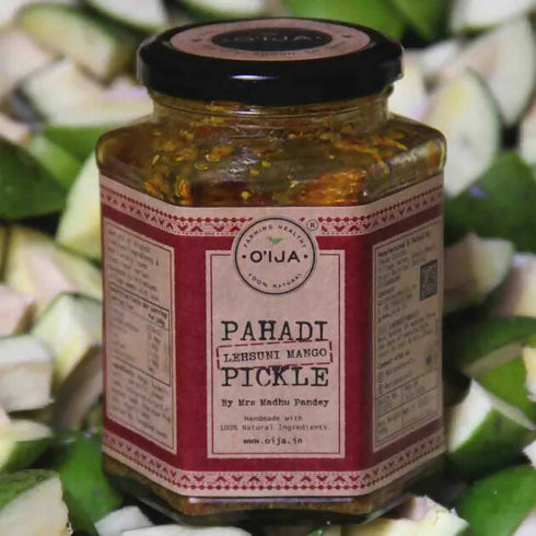 O'Ija Pahadi Lehsuni Mango Pickle