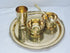 Pure Brass Thali Set 5 Pcs 1346g